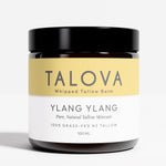 Talova ylang ylang whipped tallow balm 100ml jar on white background
